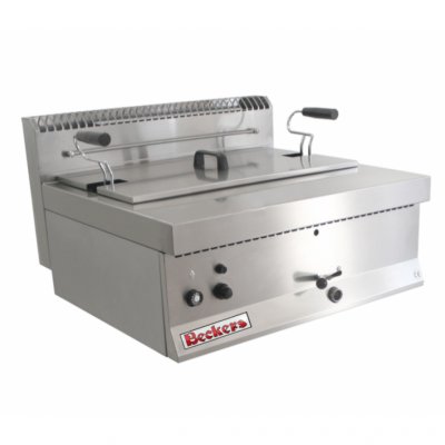 BECKERS Friteuse &agrave; gaz MOD FPG21 - - - Acier inoxydable21 700x650x430mm