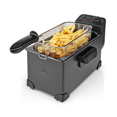NEDIS Friteuse &agrave; huile volume de r&eacute;ception: 3 l 2200 w 90 &deg;c 190 &deg;c