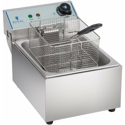 HELLOSHOP26 Friteuse acier inox 1 bac 10 litres cuve amovible professionnelle 