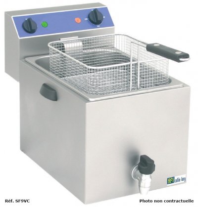 AFI COLLIN LUCY Friteuse de Table S&eacute;rie Standard avec Vidange Sp&eacute;ciale Surgel&eacute;e 8 L