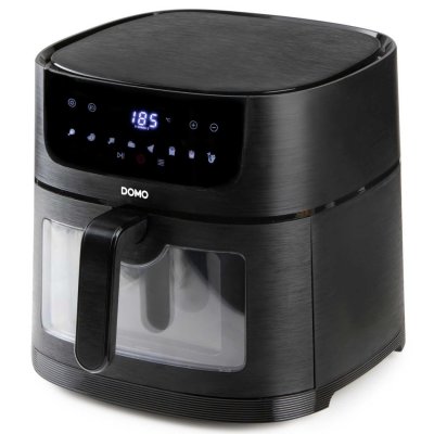 DOMO Friteuse  DO543FR Deli-fryer avec fen&ecirc;tre de visualisation - 8 L - 1800 W