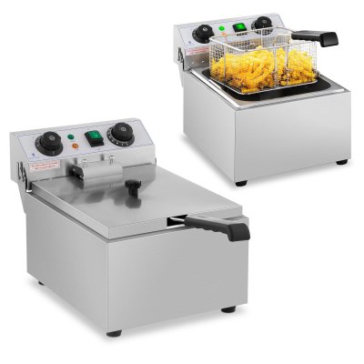 ROYAL CATERING Friteuse &eacute;lectrique - 1 x 10 litres - Minuterie