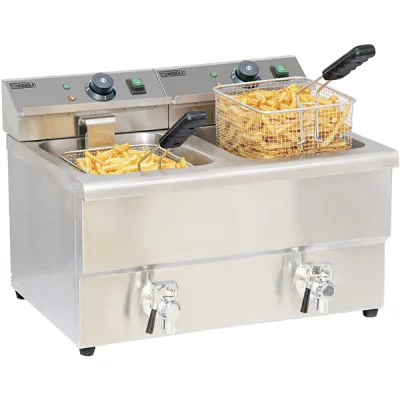 CASSELIN Friteuse &eacute;lectrique 2x8l  CFEV82
