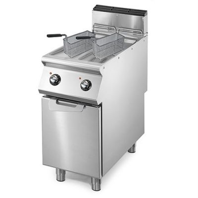 Friteuse &eacute;lectrique, capacit&eacute; 2x 8 litres- Virtus - - Acier inoxydable16 400x730x870mm