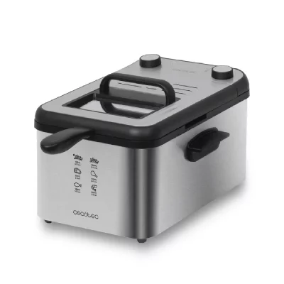 CECOTEC Friteuse &eacute;lectrique  CleanFry 3000 Full Inox Acier, 2400 W 