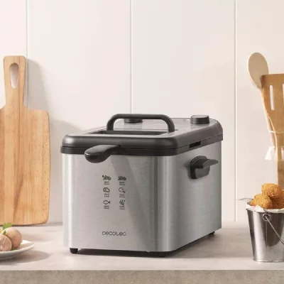 CECOTEC Friteuse &eacute;lectrique de 4l 3270w noir gris