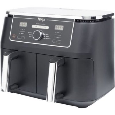 NINJA Friteuse Electrique sans huile Dual Zone  Foodi Ma AF400EU 2470W 9 5L 2 tiroirs 