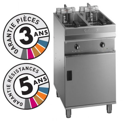 VALENTINE Friteuse &eacute;lectrique sur coffre 2x 9 10 litres EVO2525T 