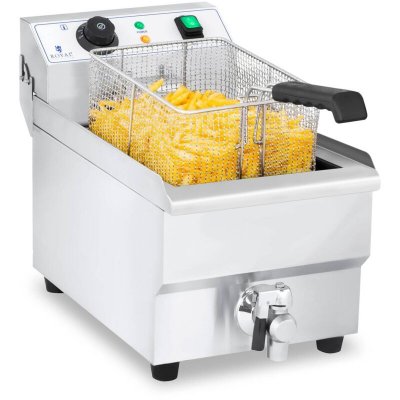 ROYAL CATERING Friteuse en acier inoxydable gastronomie zone froide friteuse &eacute;lectrique 10L