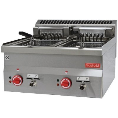 GASTRO M Friteuse professionnelle &eacute;lectrique 2 x 10 Litres 7,5 kW 