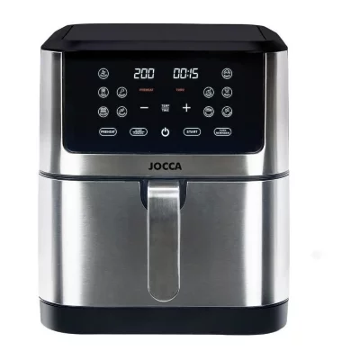 JOCCA Friteuse sans huile - 2193 - 8L - 1800 W - 30,3 x 38,3 x 35,1 cm - Acier inoxydable