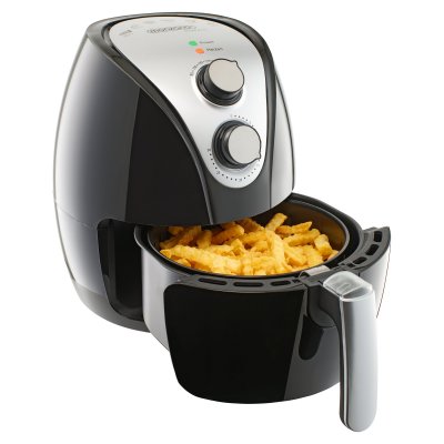 MONZANA Friteuse sans huile 9en1 noire 1500W 3,2L recettes incluses