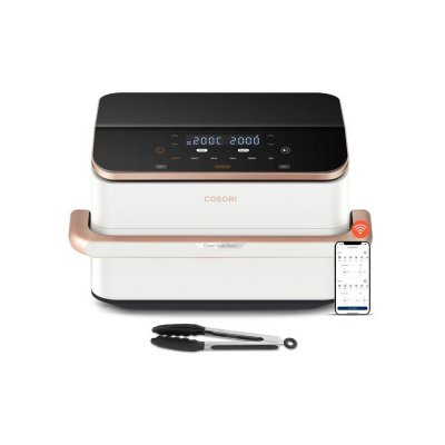 COSORI Friteuse Sans Huile  Dualblaze Twinfry Compact 8,6 L 2700 W Blanche