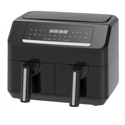 EMERIO Friteuse Sans Huile De 7,2l 2400 Watts Avec Double Bacs De 