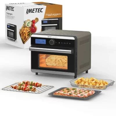 IMETEC Friteuse sans Huile FRIGGI LEGGERO Noir Gris 1550 W 