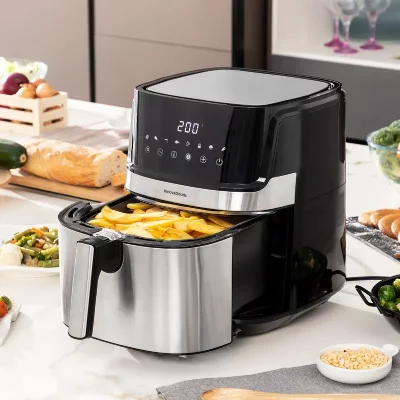 INNOVAGOODS Friteuse sans Huile  Fryinn Pro 5500 Noir Acier inoxydable 1700 W 5,5 L