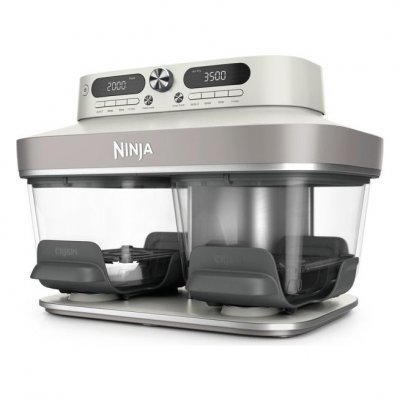 NINJA Friteuse sans huile  CRISPi DualZone 8-EN-1 DD102EUIV2 Beige