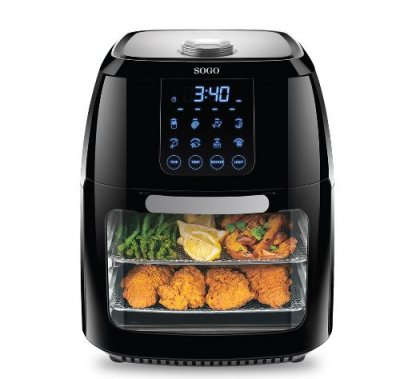 SOGO Friteuse Sans Huile  Avec Four Et S&eacute;cheur D'Aliments 1400W 