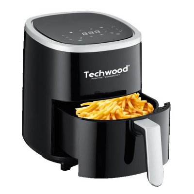TECHWOOD Friteuse sans huile  tfr-358shd 3.5 l ~ 1 kg de frites puissance 1200w coloris noir 