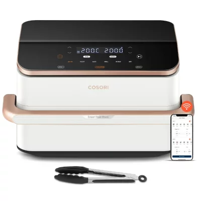COSORI Friteuse sans huile Twinfry Chef Edition Blanc KOSP0042EUN 10 L