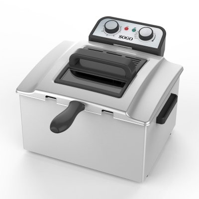 SOGO Friteuse semi-professionnelle. - Inox - 5L - 3000W