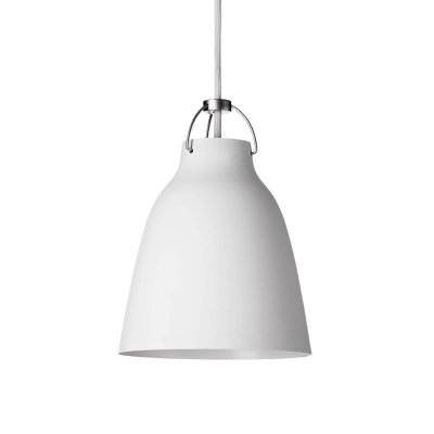 FRITZ HANSEN  Caravaggio Suspension, blanc mat/c&acirc;ble blanc - 16,5 cm
