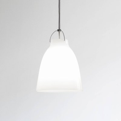 FRITZ HANSEN  Caravaggio Suspension, opale/c&acirc;ble argent&eacute; - 25,8 cm
