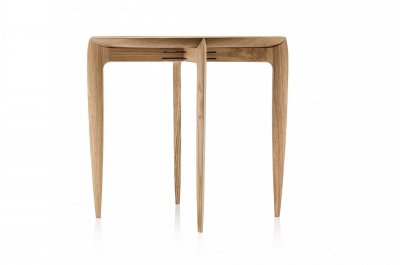 Fritz Hansen - Table d'appoint &agrave; plateaux 1958 , ch&ecirc;ne