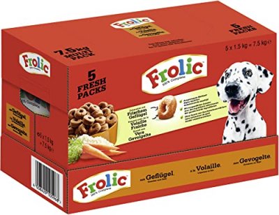 FROLIC  Nourriture pour Chien Complete - Diff&eacute;rents contenus et parfums