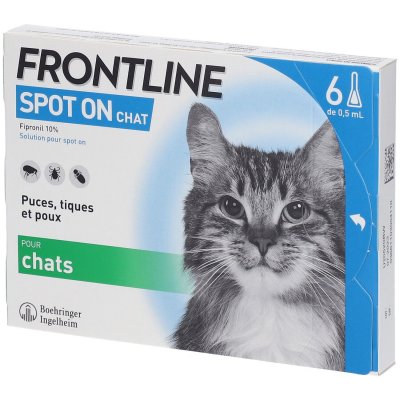 FRONTLINE  SPOT-ON - Spot-on chats, 6 pipettes de 0,5ml