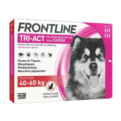 FRONTLINE  TRI-ACT 40-60kg - 6 pipettes