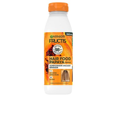 GARNIER Fructis Hair Food apr&egrave;s-shampooing r&eacute;parateur &agrave; la papaye 350 ml