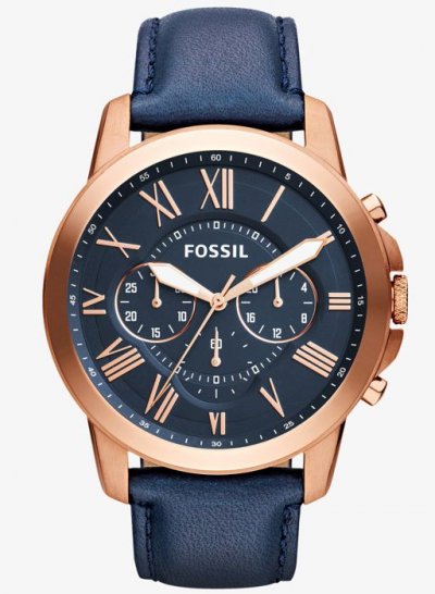 FOSSIL FS4835 - Montre Homme - Quartz - Bleu 