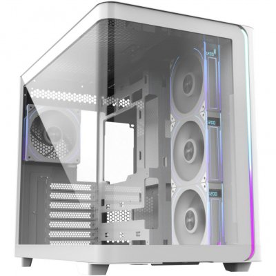 FSP  M580-WP Midi Tower Blanc, bo&icirc;tier pc