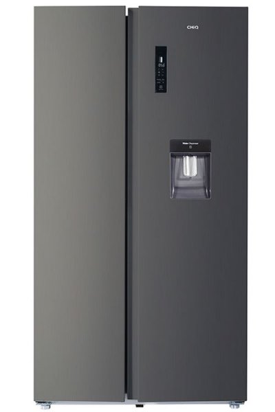 CHIQ Fss559nei42d 559l, froid ventil&eacute;, total no frost, noir acier inoxydable, 42db