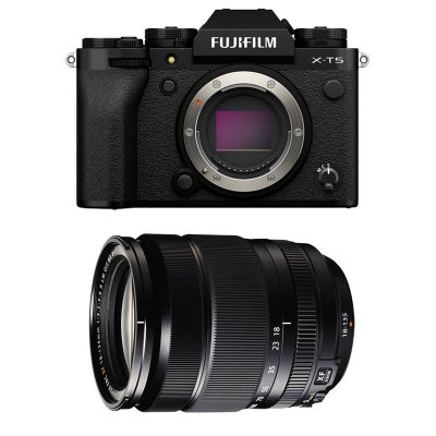 FUJIFILM  appareil photo hybride x-t5 noir + 18-135mm
