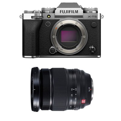 FUJIFILM  appareil photo hybride x-t5 silver + 16-55mm