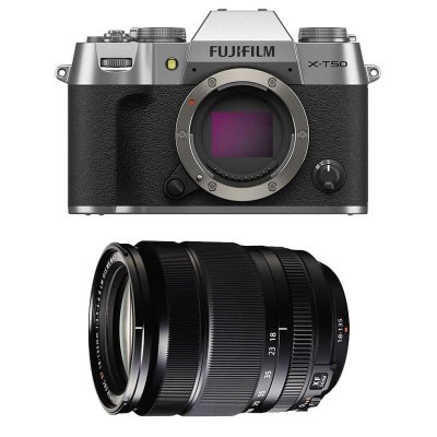 FUJIFILM  appareil photo hybride x-t50 silver + 18-135 