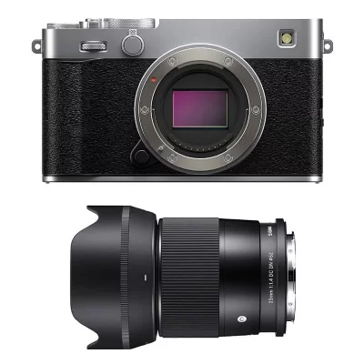 FUJIFILM  X-E5 Silver + SIGMA 23mm f/1.4 - Neuf