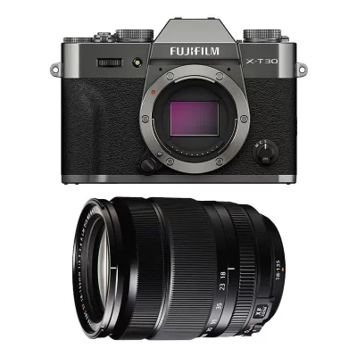 FUJIFILM  x-t30 iii anthracite + objectif 18-135mm f3.5-5.6 ois wr noir