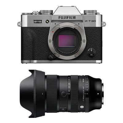 FUJIFILM  X-T30 III ARGENT + Objectif SIGMA 17-40 f/1.8 DC ART