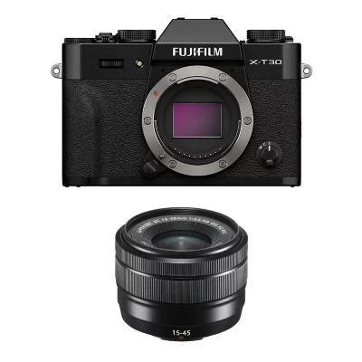 FUJIFILM  X-T30 III NOIR + Objectif 15-45mm f/3.5-5.6 OIS Garanti 3 ans