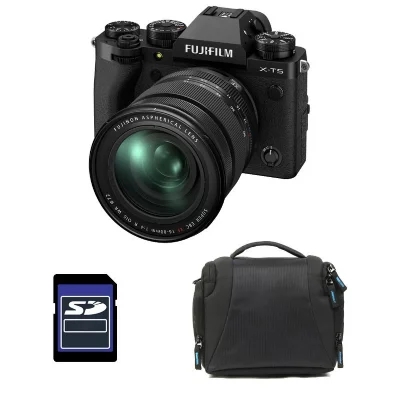 FUJIFILM  X-T5 NOIR + 16-80mm Garanti 3 ans + Sac + Carte SD 8 Go