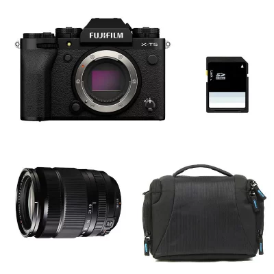 FUJIFILM  X-T5 NOIR + 18-135mm Garanti 3 ans + Sac + Carte SD 8 Go