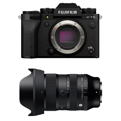 FUJIFILM  X-T5 Noir + Objectif SIGMA 17-40mm f/1.8 DC Art - Neuf