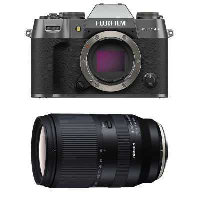 FUJIFILM  x-t50 charcoal + objectif tamron 18-300 mm f3,5-6,3 di iii-a vc vxd