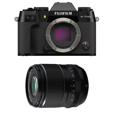 FUJIFILM  X-T50 NOIR + 23mm f/1.4 WR Garanti 3 ans