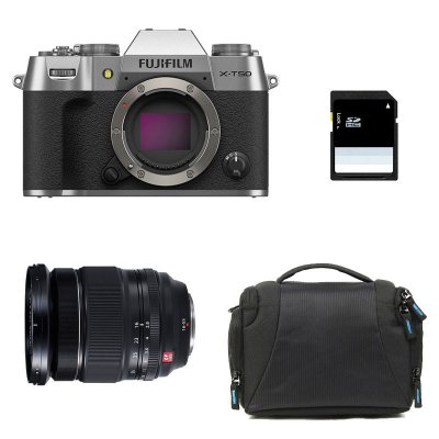 FUJIFILM  X-T50 SILVER + 16-55 Garanti 3 ans + Sac + Carte SD 8 Go