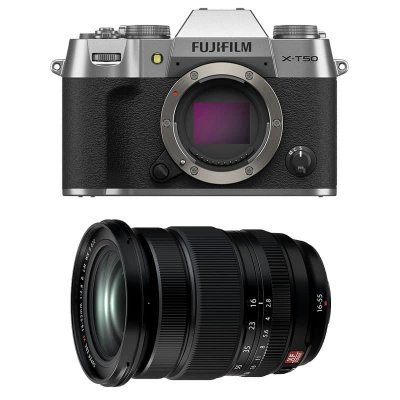 FUJIFILM  X-T50 Silver + XF 16-55mm f/2.8 LM WR II Garanti 3 ans