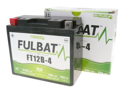 FULBAT  - Batterie moto YT12B-4 &eacute;tanche agm 12V / 10Ah